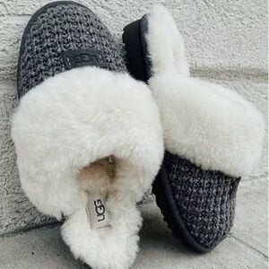 Ugg Women's Cozy Knit Slipper - Charcoal (Sold Out Style, New in Box, Size 9)